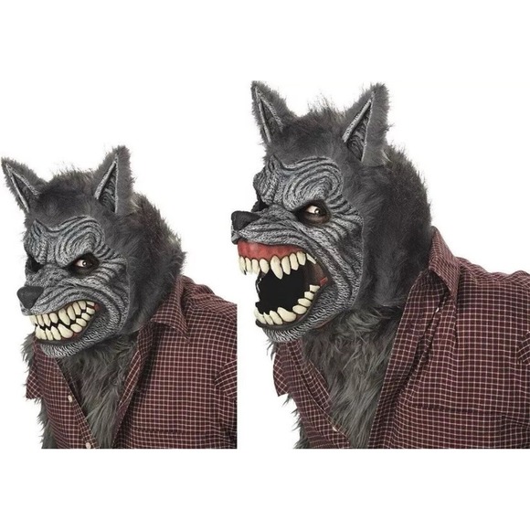 California Costumes Motion Werewolf Ani-Motion Mask Adults Teens One Size NEW - Picture 1 of 7